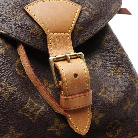 LOUIS VUITTON Brown Monogram Leather Backpack - Picture 9 of 11